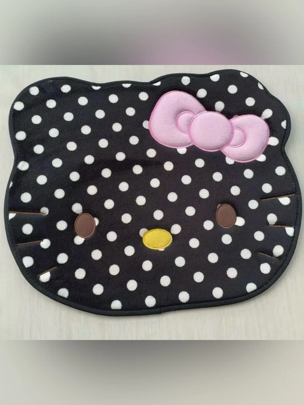 Hello Kitty Black Polka Dot nonslip Bathmat floor rugs - Set of 4